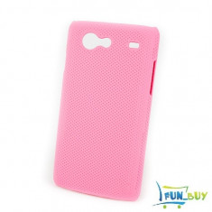 Husa plastic/ Carcasa protectie Samsung Galaxy S Advance i9070 Roz dream mesh foto