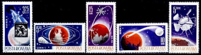 Romania 1965 - Cosmonautica II,serie completa neuzata