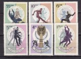 Timbre Romania 1966 Fotbal, Serie Completa Neuzata, LP 627, Yv.no.2254-9