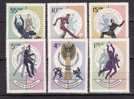 Romania 1966 - Fotbal,serie completa neuzata
