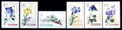 Romania 1967 - Flora carpatina,serie completa neuzata foto