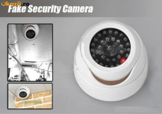 camera de supraveghere falsa dome , dummy camera, cu led foto