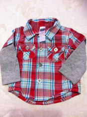 Bluza cu maneca lunga M&amp;amp;amp;Co Baby Copii 0-3 Luni Import UK foto