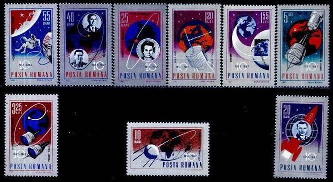 Romania 1967 - Cosmonautica,serie completa neuzata