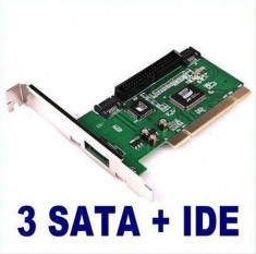 Extensie PCI (RAID) IDE + 3xSATA foto