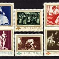 Romania 1967 - Pictura,serie completa neuzata