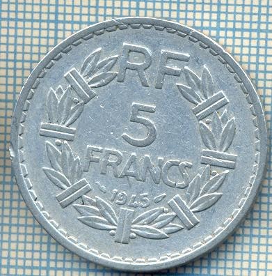 1609 MONEDA - FRANTA - 5 FRANCS - anul 1945 -starea care se vede foto