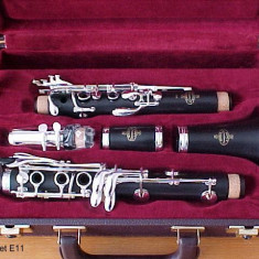 Clarinet sib lemn de abanos buffet crampon e11 france cu mustiuc Vandoren clasic B45.