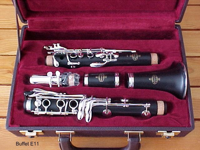 Clarinet sib lemn de abanos buffet crampon e11 france cu mustiuc Vandoren clasic B45.