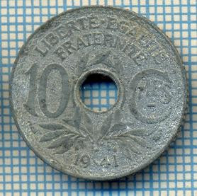 1668 MONEDA - FRANTA - 10 CENTIMES - anul 1941(cu semn sub ,,MES&amp;quot; ) -starea care se vede foto