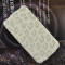 Husa / toc protectie piele iPhone 4, 4s lux, tip flip cover, model leopard, culoare - alb - LIVRARE GRATUITA prin Posta la plata cu cardul