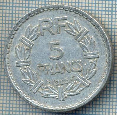 1608 MONEDA - FRANTA - 5 FRANCS - anul 1945 -starea care se vede foto