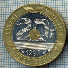 1628 MONEDA - FRANTA - 20 FRANCS - anul 1992 -starea care se vede