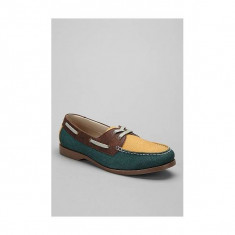 Pantofi barbati BoatShoe Anchor - Mocasini - Scarpi - Pantofi din panza foto