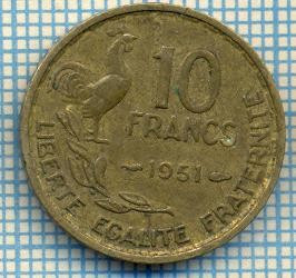 1681 MONEDA - FRANTA - 10 FRANCS - anul 1951 -starea care se vede