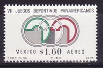 s3 Mexic 1975 - Yv.no.PA 399,serie completa,neuzata foto