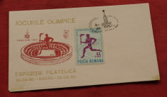 plic - Jocurile Olimpice 1980 - Expozitie Filatelica - Bacau foto