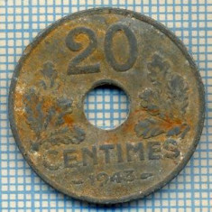 1655 MONEDA - FRANTA - 20 CENTIMES - anul 1943 (Guvernul de la Vichy) -starea care se vede