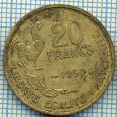 1632 MONEDA - FRANTA - 20 FRANCS - anul 1950 (patru pene -rara) -starea care se vede