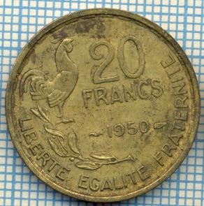 1632 MONEDA - FRANTA - 20 FRANCS - anul 1950 (patru pene -rara) -starea care se vede foto