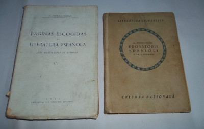 Popescu Telega Paginas escogidas de literatura espanola Prosatorii spanioli foto