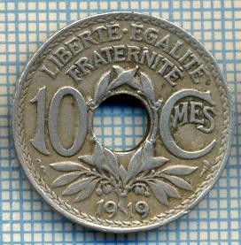 1664 MONEDA - FRANTA - 10 CENTIMES - anul 1919 -starea care se vede foto