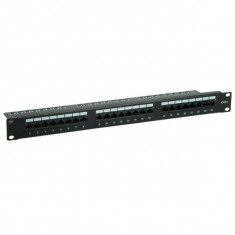 Patch Panel UTP Cat.6e 24 porturi negru, Value 26.99.0362 foto