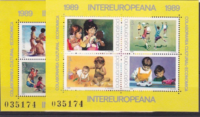 Colaborarea 1989,copii,acelasi numar ,Nr lista 1221,Romania.