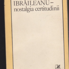 (E1306) - ALEXANDRU DOBRESCU - IBRAILEANU - NOSTALGIA CERTITUDINII