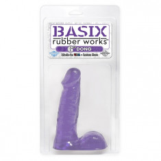 Dildo Basix - 6 inch Dong - Purple foto