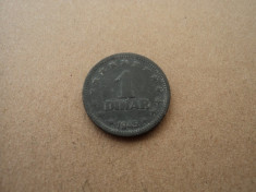 J. 1 dinar 1945 Iugoslavia foto