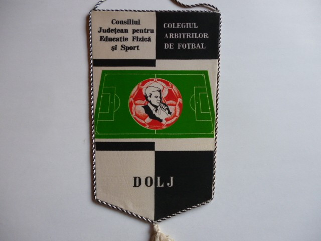 Fanion fotbal - Colegiul Judetean al Arbitrilor de Fotbal DOLJ