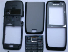 Carcasa Nokia E51 NEAGRA ( BLACK ) ORIGINALA COMPLETA foto