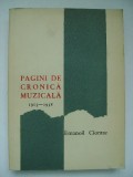 Emanoil Ciomac - Pagini de cronica muzicala (vezi detalii pentru livrare in tara), 1967