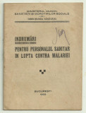 Indrumari pentru personalul sanitar in lupta contra malariei - 1933