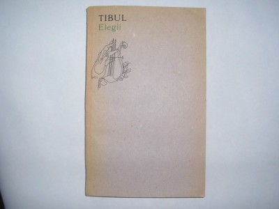 Tibul - Elegii,RF foto