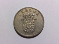 1 Coroana 1962 Danemarca VF foto