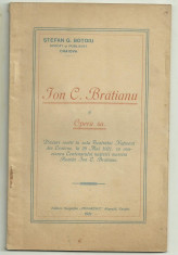 Stefan G.Botoiu / ION C.BRATIANU SI OPERA SA - editie 1921 foto