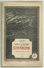 Virgiliu Costescu / STRABUNII - teatru pentru mici si mari, schita tragica istorica in 3 acte,editie 1914 foto