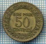 1694 MONEDA - FRANTA - 50 CENTIMES - anul 1922(Camera de Comert a Frantei) -starea care se vede