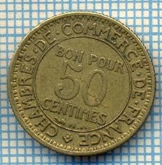 1695 MONEDA - FRANTA - 50 CENTIMES - anul 1926(Camera de Comert a Frantei) -starea care se vede foto