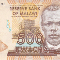 Bancnota Malawi 500 Kwacha 2012 - P61a UNC