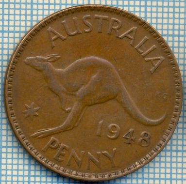 1756 MONEDA - AUSTRALIA - 1 PENNY - anul 1948 -starea care se vede foto