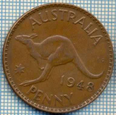 1756 MONEDA - AUSTRALIA - 1 PENNY - anul 1948 -starea care se vede foto