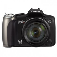 Aparat foto digital Canon PowerShot SX20 IS, 12.1 MP + trepied mic+ SDHC 32 GB foto