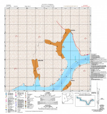 Harta de navigatie fluviala (Flv. Dunarea De la PF1 la Bazias 15 planse sc. 1:25000) foto