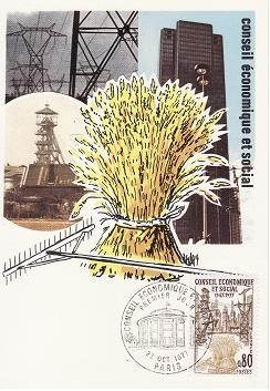 6127 - Franta carte maxima 1977 foto