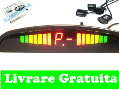 SENZORI DE PARCARE CU DISPLAY LCD PE LED SI SUNET, INDICATOR DISTANTA foto