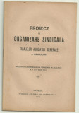 PROIECT DE ORGANIZARE SINDICALA A MEDICILOR - prezentat la congresul din Timisoara,editie 1924