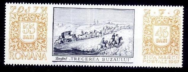 Romania 1967 - Ziua marcii serie completa,neuzata